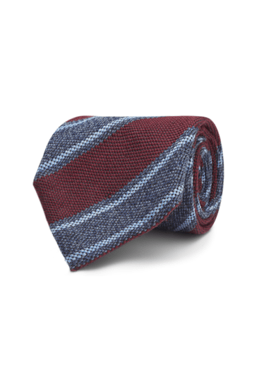 Burgundy stripe tie