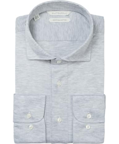 Light Grey Plain Shirt Polo