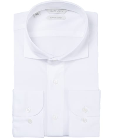 White Plain Shirt Polo