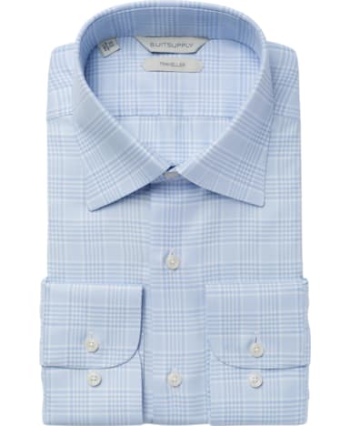 Blue Check Traveller Shirt