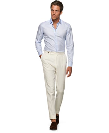 Light Blue Plain Traveller Shirt
