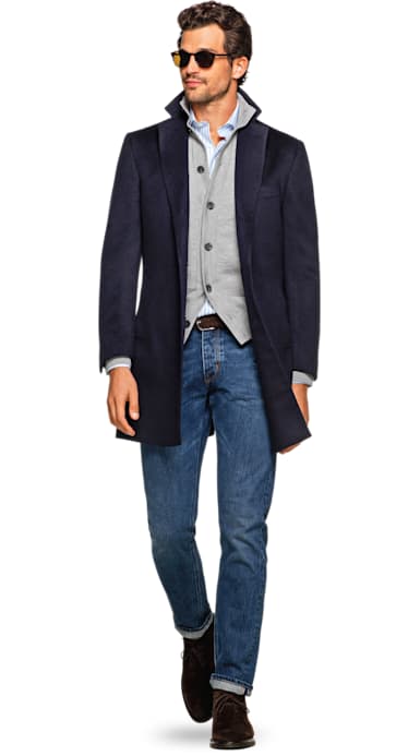 Navy Overcoat