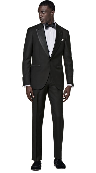 Black Plain Tuxedo Jacket