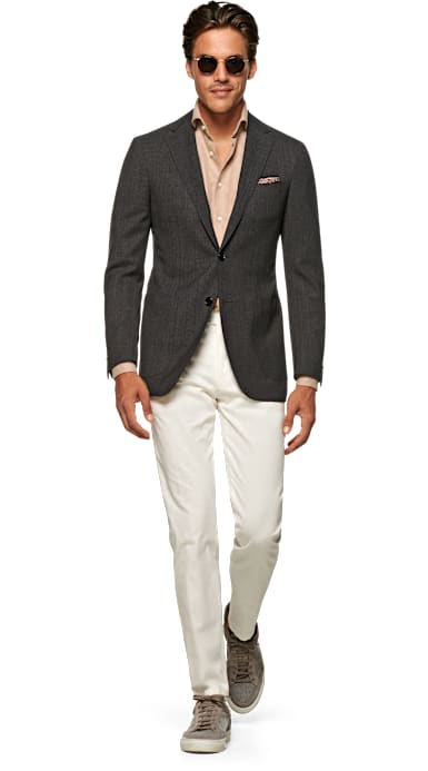 Havana Jacket Grey Plain