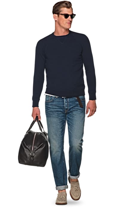 Navy Crewneck
