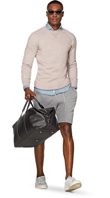 Light Brown Crewneck