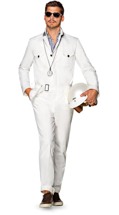 Jort Boilersuit White Plain