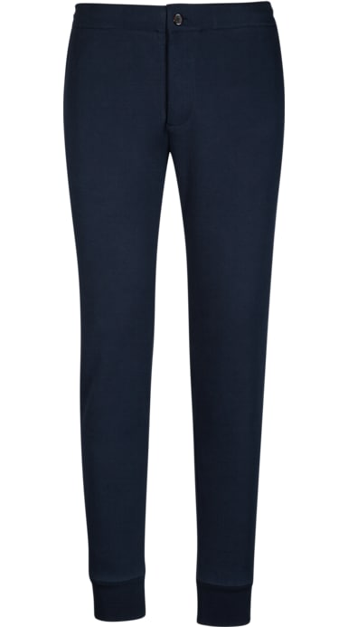 Navy Pique Sweatpants