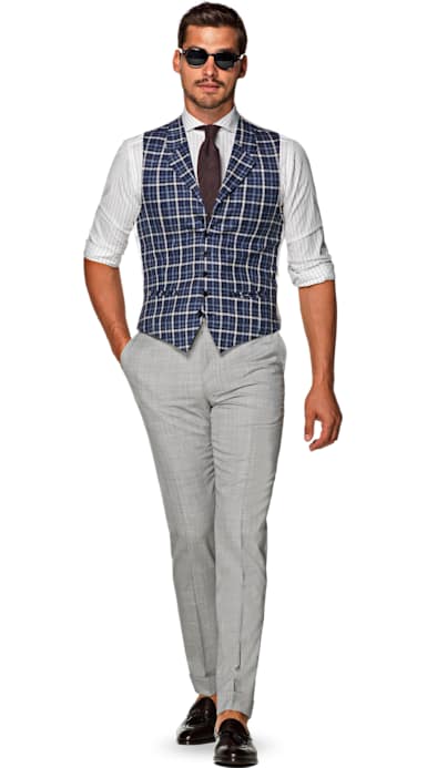 Blue Waistcoat Jort