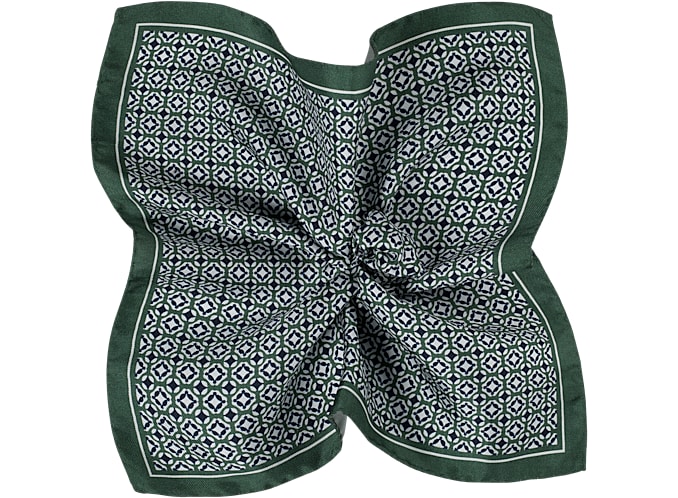 Pocket Square Green