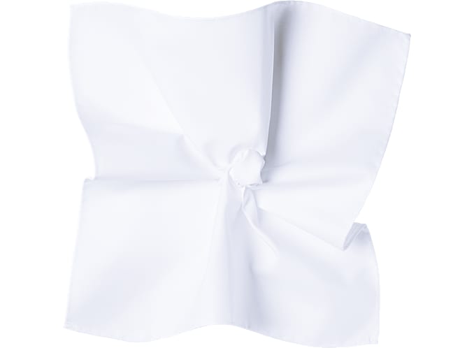 White Pocket Square