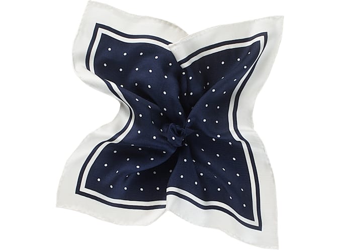 Navy Pocket Square