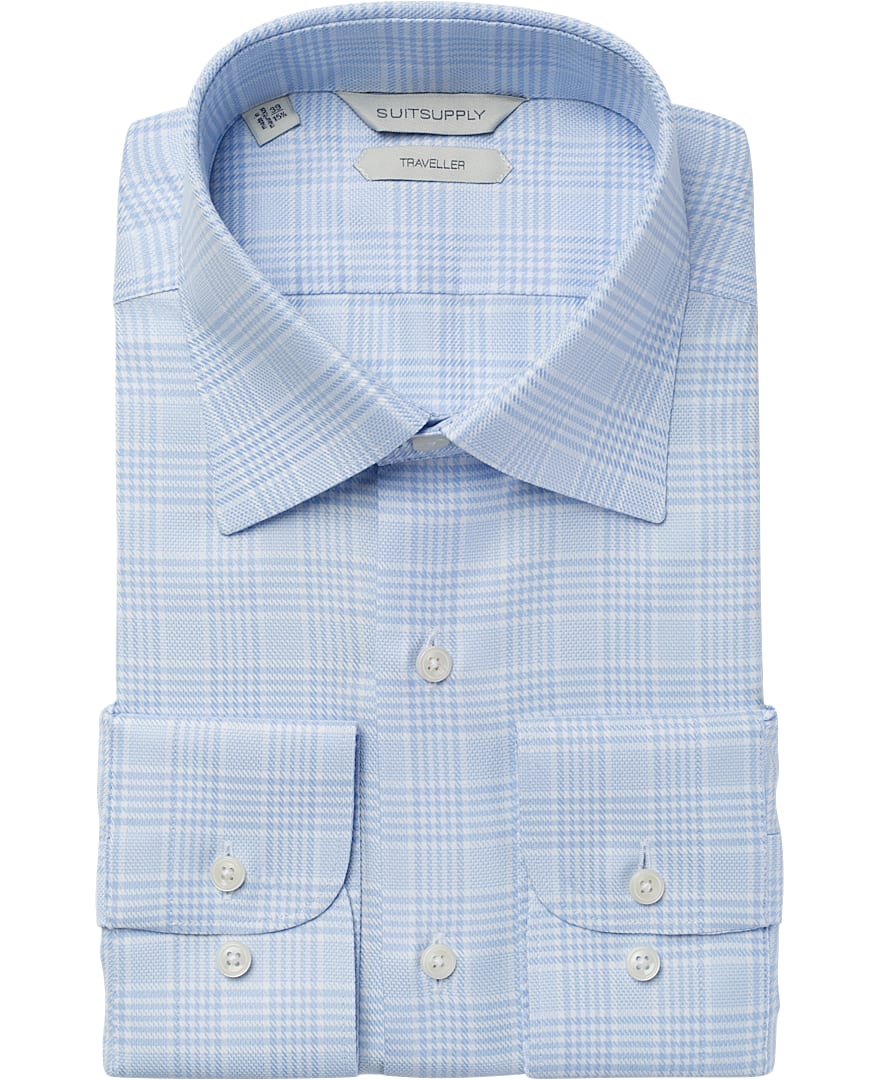 Blue Check Traveller Shirt