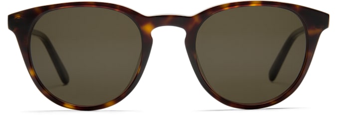 Dark Brown Round Sunglasses
