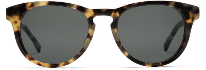 Light Brown Round Sunglasses