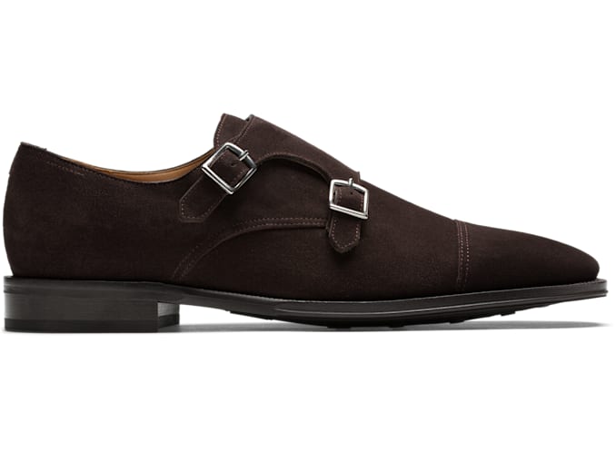 Dark Brown Double Monk Strap