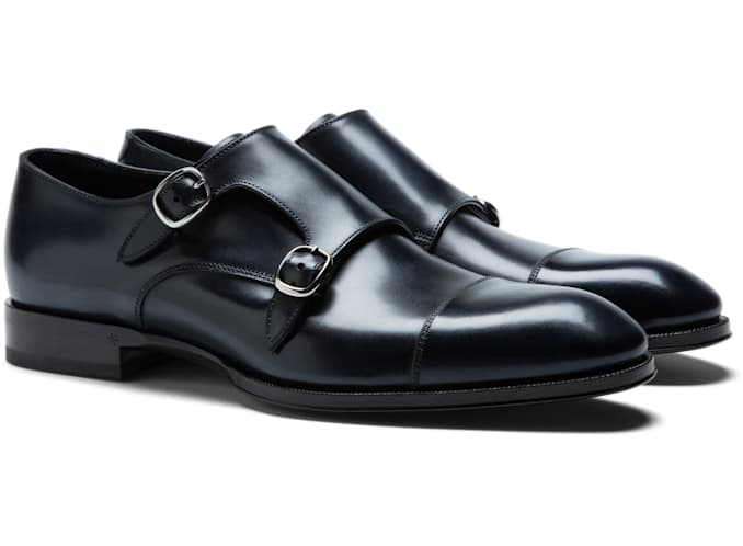 Blue Double Monk Strap