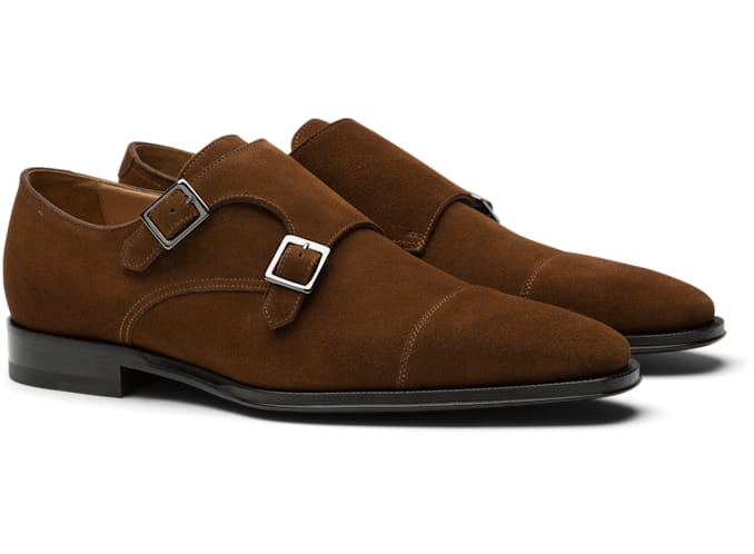 Light Brown Double Monk Strap