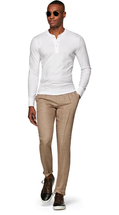 White Henley T-Shirt