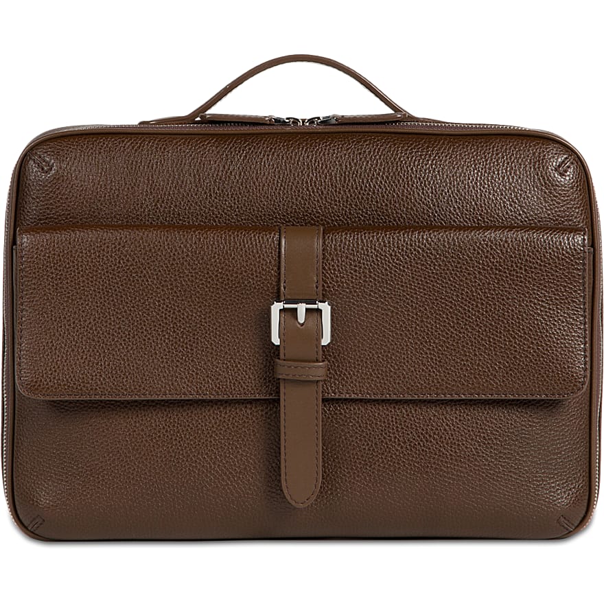Mid Brown Slim Portfolio