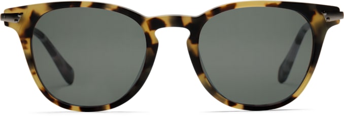 Light Brown Round Sunglasses
