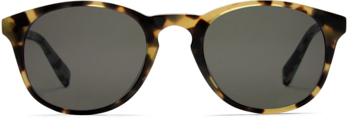 Light Brown Round Sunglasses