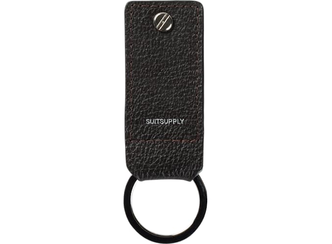 Brown Key Ring and USB Drive